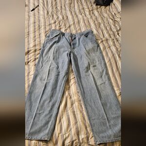 Stonewashed, Light Blue Men's Levi W38, L32 Vintage Jeans